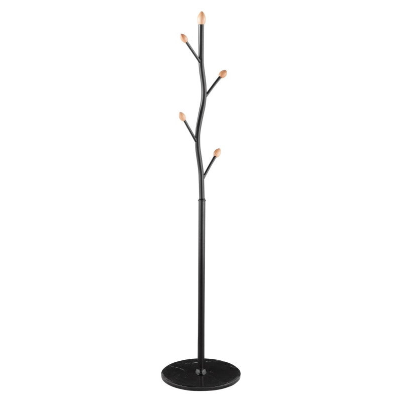 Appendiabiti Roland In Metallo Nero Dimensione 37x37x170cm