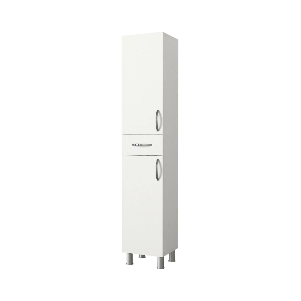 Giuda, Mobile Colonna 4 Ripiani, 35x31x179h cm Bianco