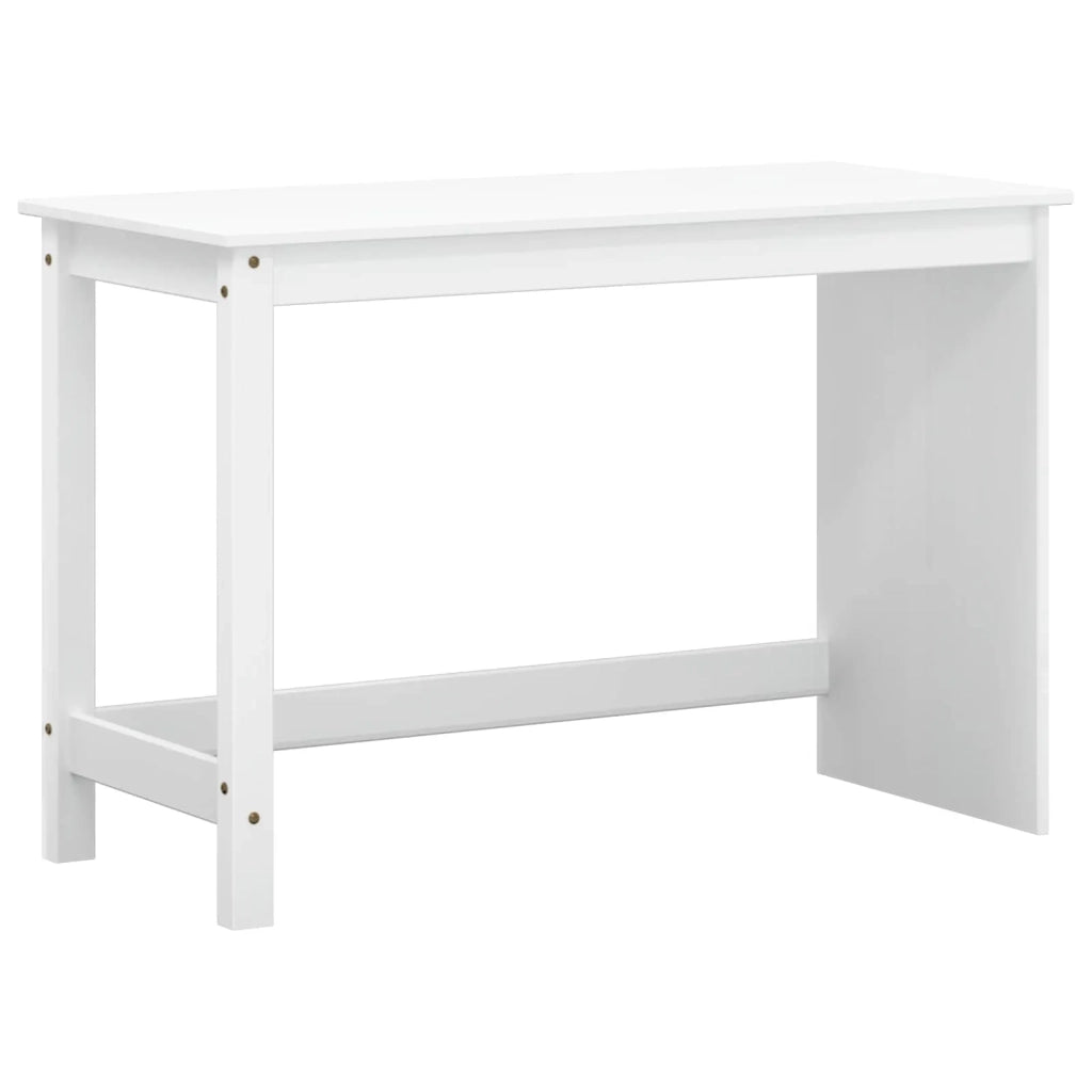 Set scrivania e mobiletto su ruote MOSS 2 pz Bianco 3438791