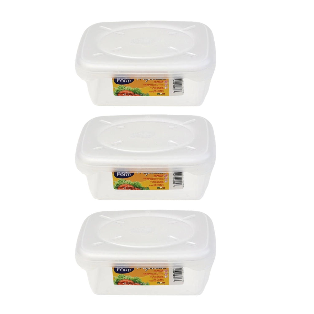 SET 3 CONTENITORI ERMETICI FRIGOBELLA RETTANGOLARI 5.25 LITRI