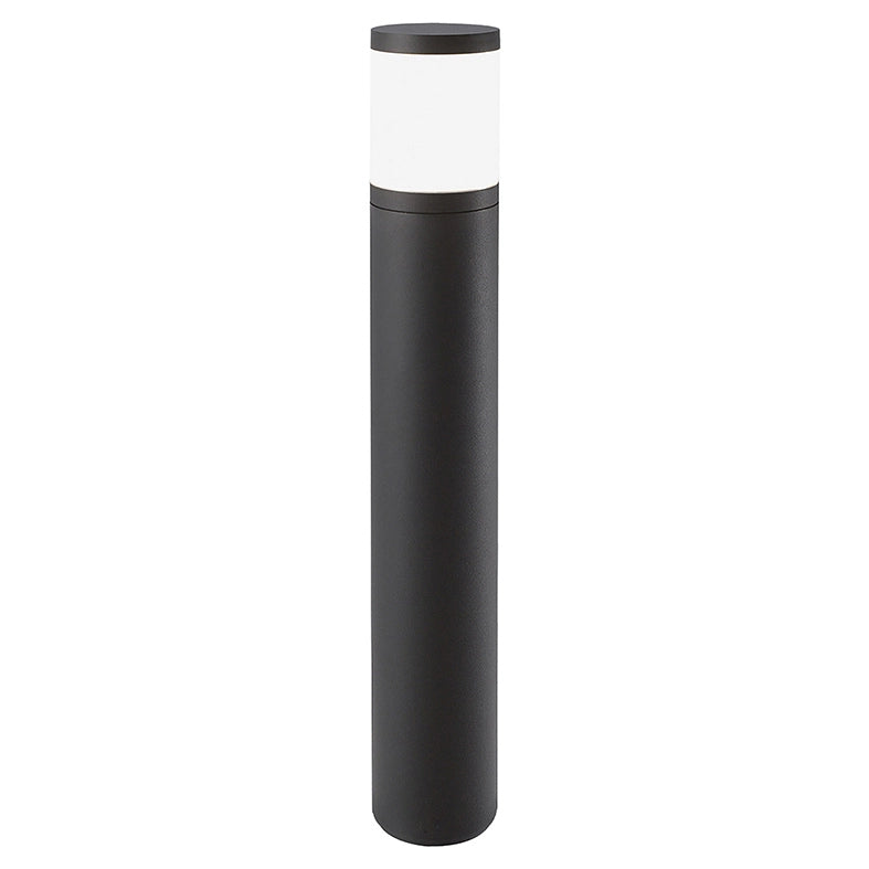 Lampada da Terra Bollard Serie James Antracite - Paletto Outdoor in Policarbonato IP54 Attacco E27 per Lampadina LED 15W - Rossini Group