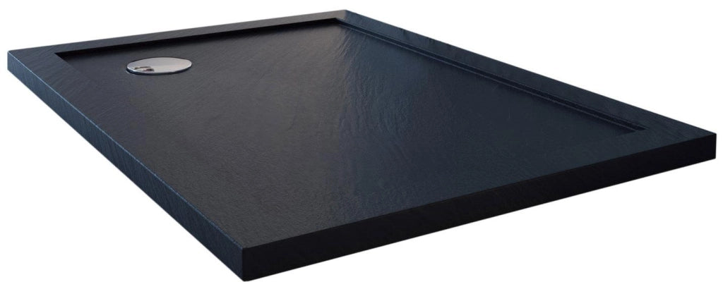 Piatto Doccia 80x100 cm in Acrilico Fosterberg Floret 2 Antracite