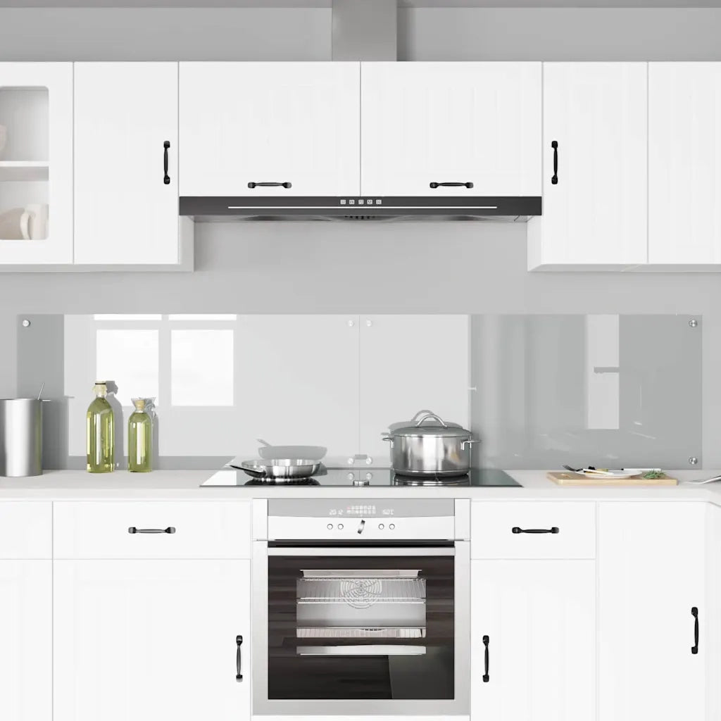 Rivestimento da Cucina 2 pz-Set di 2 Paraschizzi per Cucina Trasparente 110 x 50 cm