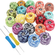 Set di Filo a Maglia Colorato con 42 Palline e 2 Aghi da Maglia – Ideale per Progetti Creativi