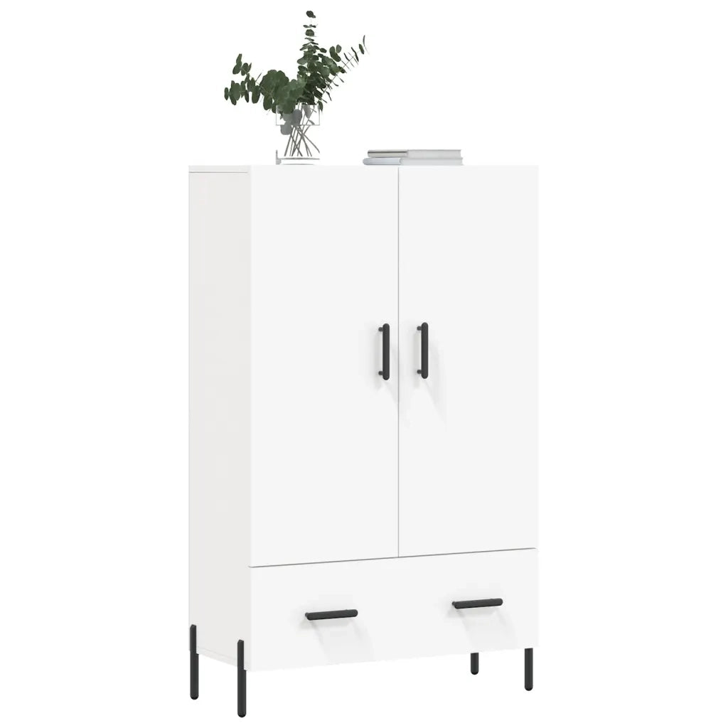 Credenza Bianca 69,5x31x115 cm in Legno Multistrato 828244