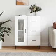Credenza-Buffet-Armadio da cucina 69,5x34x90 cm in Legno Multistrato Bianco Lucido 922612