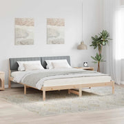 Struttura del Letto Marrone e grigio chiaro 180 x 200 cm 3394353