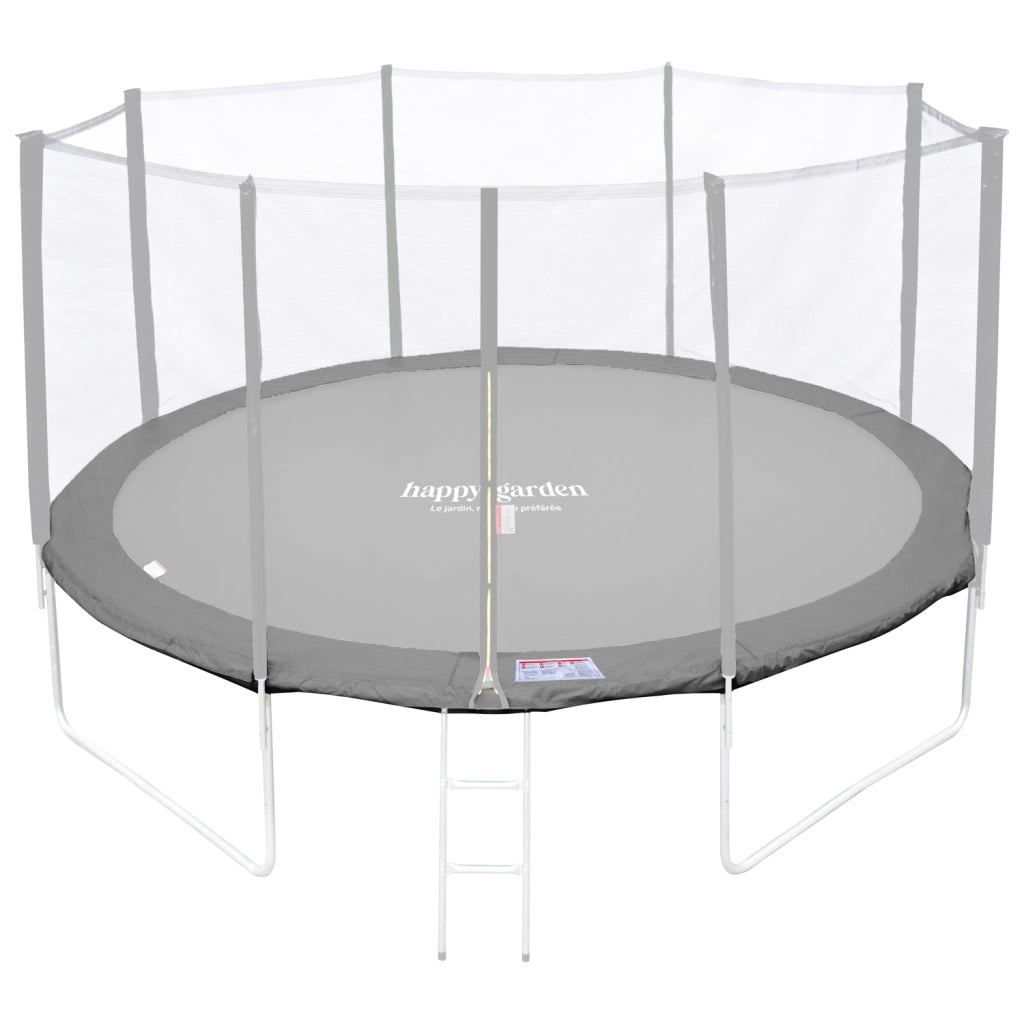 Tappeto di protezione reversibile per trampolino Ø370cm PERTH - grigio/rosa