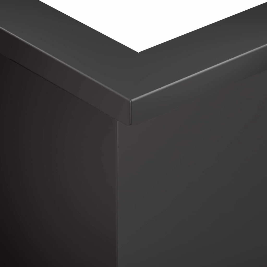 Muro di contenimento 2 pz 50 x 50 x 30 cm Acciaio Nero 8015158