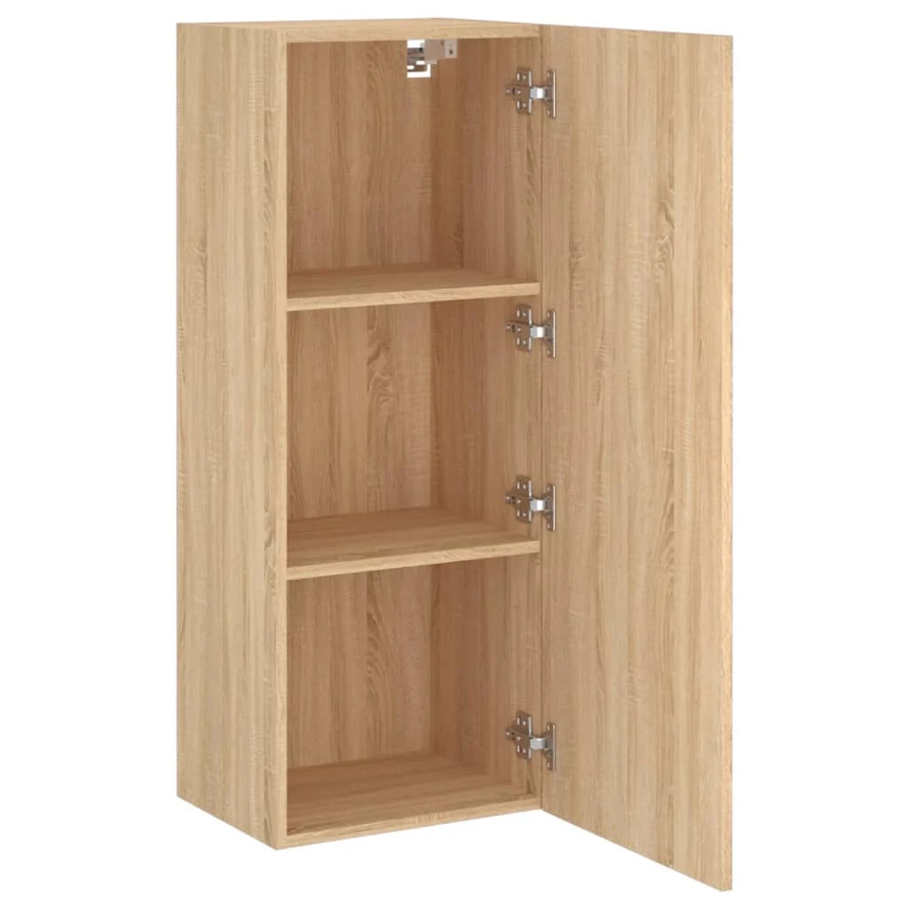 Mobile TV multimediale mensola TV credenza TV sala da pranzo soggiorno camera da letto a parete rovere Sonoma 40,5 x 30 x 102 cm legno ingegnerizzato marrone 02_0028156