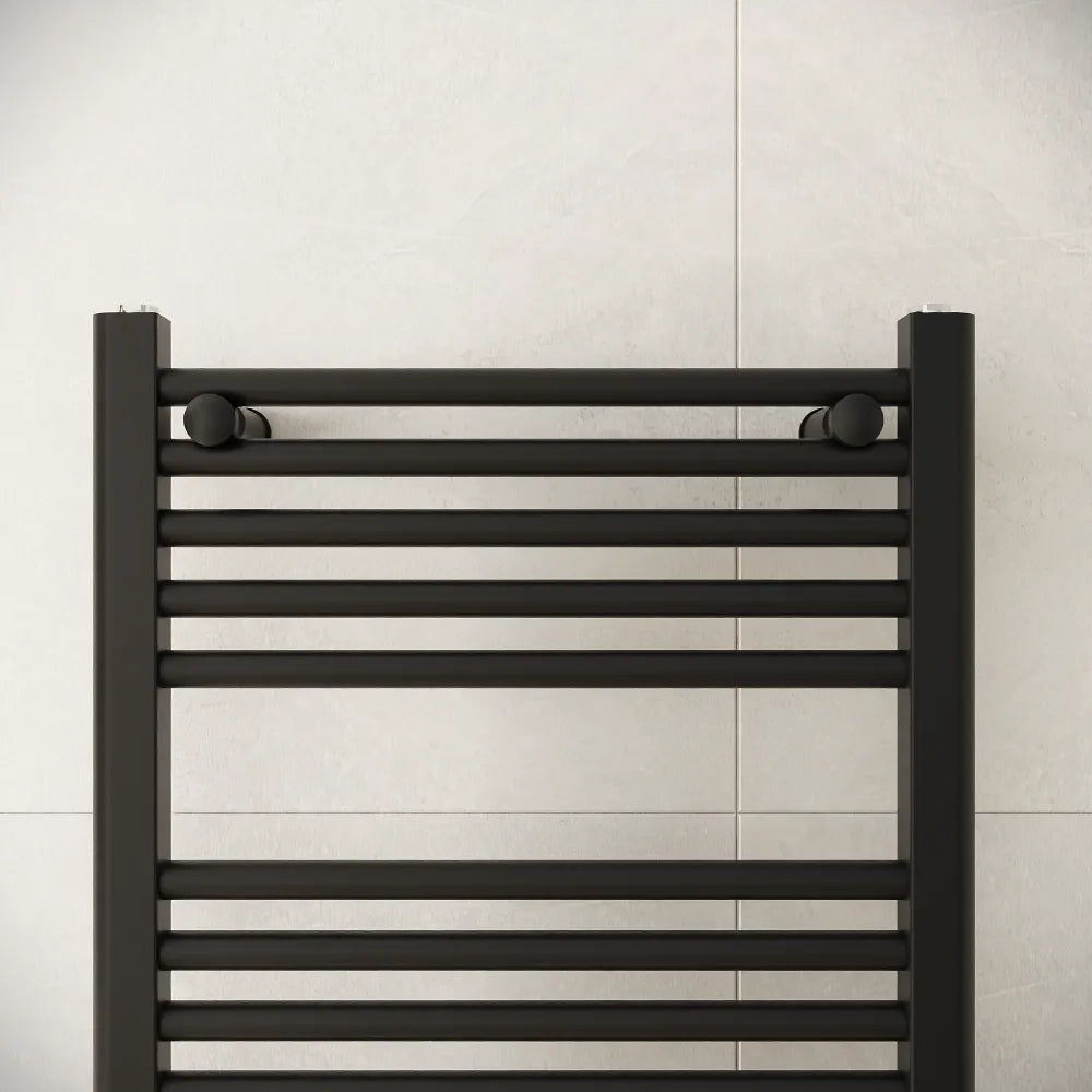 Termoarredo elettrico 1200x500 nero opaco interasse 450 | Polaris