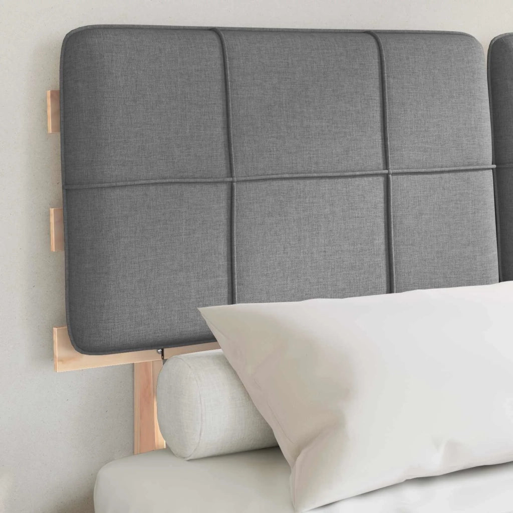 Letto con Testiera Rivestita Grigio chiaro 120 x 200 cm 877419