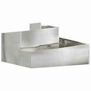 Fioriere | Cassetta per fiori | Vaso da giardino Argento 60 x 60 x 50 cm Acciaio inossidabile