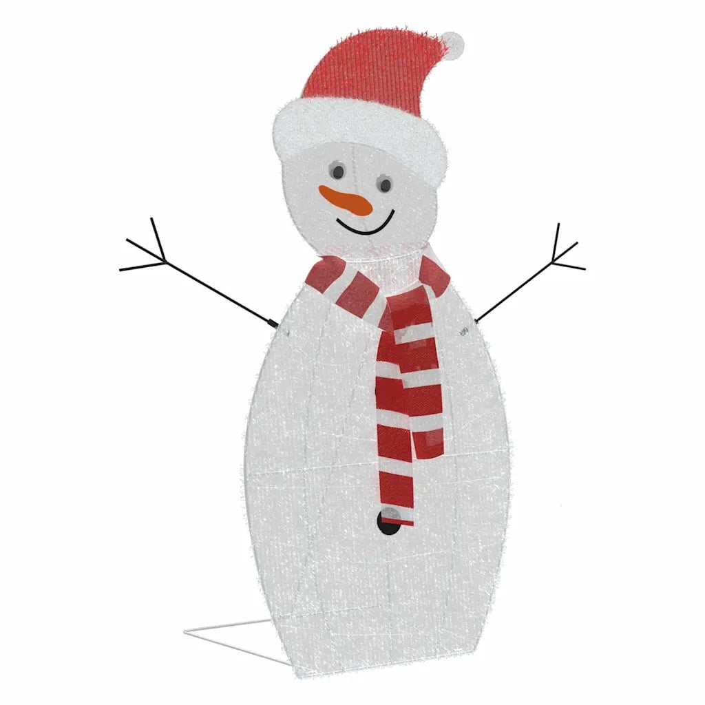 Familia di Pupazzi di Neve Illuminati 3 pcs Bianco caldo 42019625