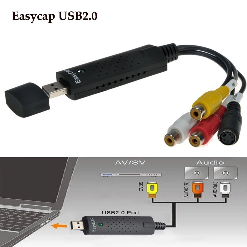 Trade Shop - Easy Capture Scheda Di Acquisizione Video Audio Stereo Usb Per Pc Notebook Rec -