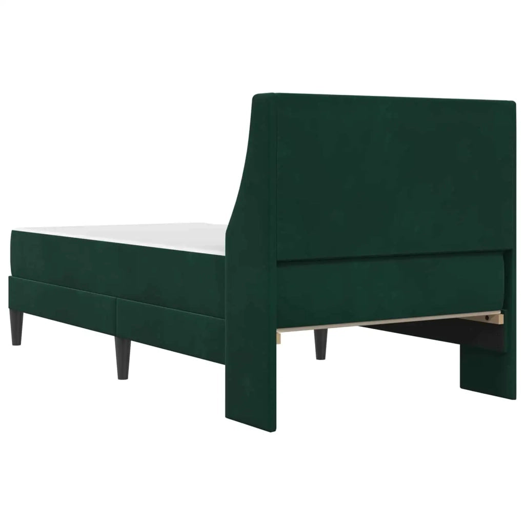 Struttura letto con materasso Verde Scuro 100 x 200 cm Velluto 3414779