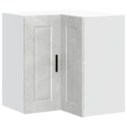 Mobile angolare da cucina a parete dal design contemporaneo 57 x 57 x 60 cm pratico contenitore in legno composito grigio cemento 02_0050406