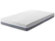 Materasso in Memory Foam Bianco con Tessuto Grigio Duro 90 x 200 cm