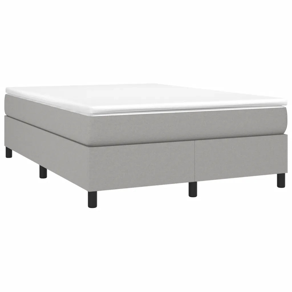 Struttura Letto a Rete a Molle Grigio Chiaro 140x200 cm Tessuto 3120862