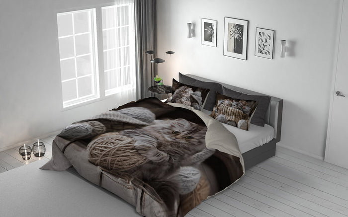 Copripiumino Singolo con Federe Stampato in Microfibra Felix