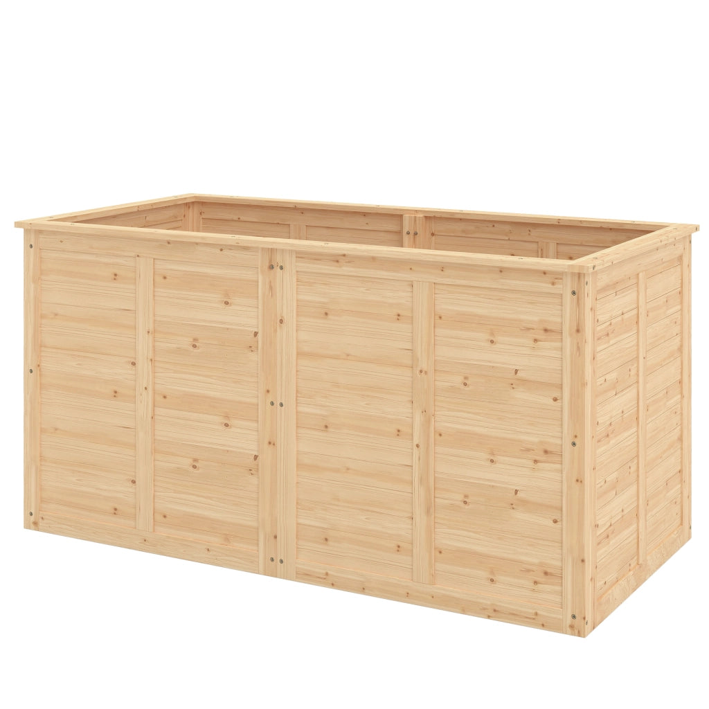 Letto Rialzato Orto Legno 152x77x77 cm ¨C Xylo ¨C Giardino Esterno con Base Aperta