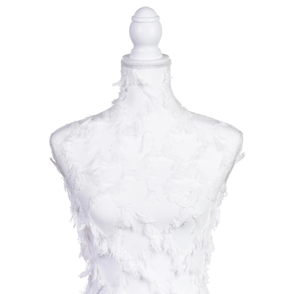 Manichino in legno e schiuma 24x37,5x168h cm Bianco