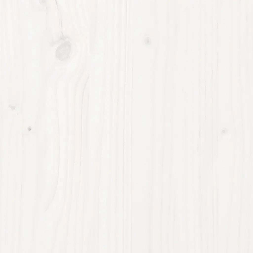 Giroletto-Struttura Letto in Legno Massello di Pino 140x190 cm Bianco