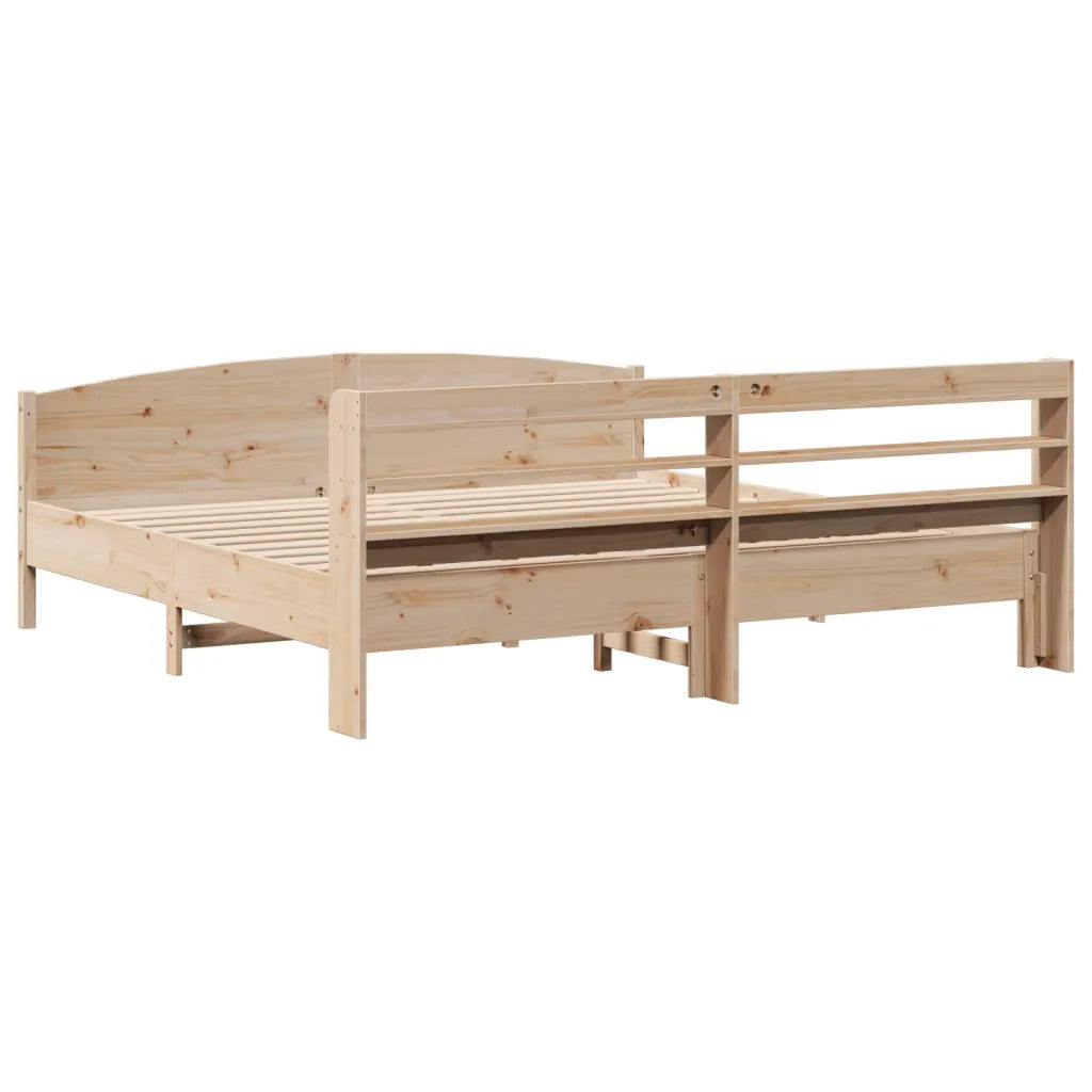 vidaXL Letto senza Materasso 180x200 cm in Legno Massello di Pino
