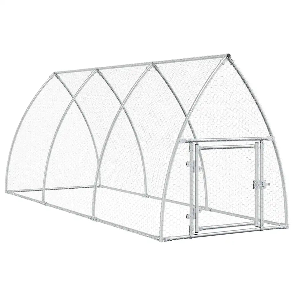 Gabbia per Polli Argento 300x105x120 cm in Acciaio Zincato CFW3080828