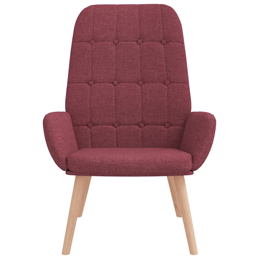Sedia Relax Rosso Vino in Tessuto 4102649