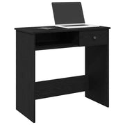 Scrivania Nera 80x40x75 cm in Legno Multistrato 860473