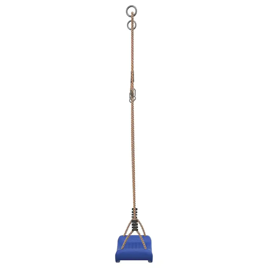 Seggiolino da Altalena per Bambini Singolo Corda Regolabile Blu 4009272