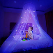 Sterne luminose con cielo stellato e copertura del letto con illuminazione a LED anti-zanzare, adatto per bambini, ragazze o adulti.