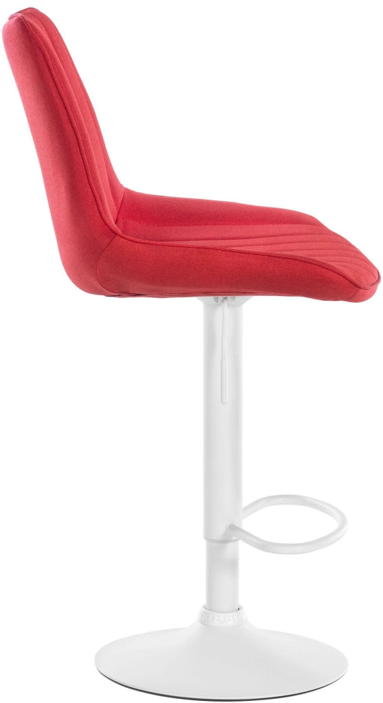 2er Set Barhocker Toni Stoff weiЯ