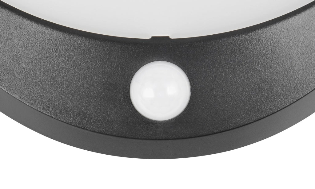 Applique esterna semirotonda nera COBRE LED 8W IP44 RL