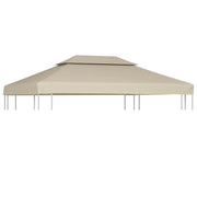 Telo di Ricambio per Gazebo 310g/mÂ² Beige 3x4m