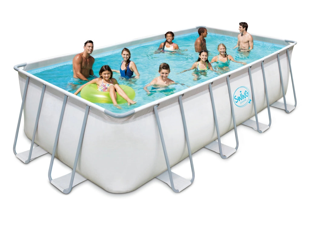 PISCINA RETTANGOLARE CON STRUTTURA IN METALLO ELITE - 5,49 x 2,74 x 1,32 m