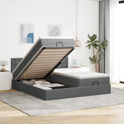 Struttura Letto Pouf con Materassi 200x200 cm in Tessuto 3312893