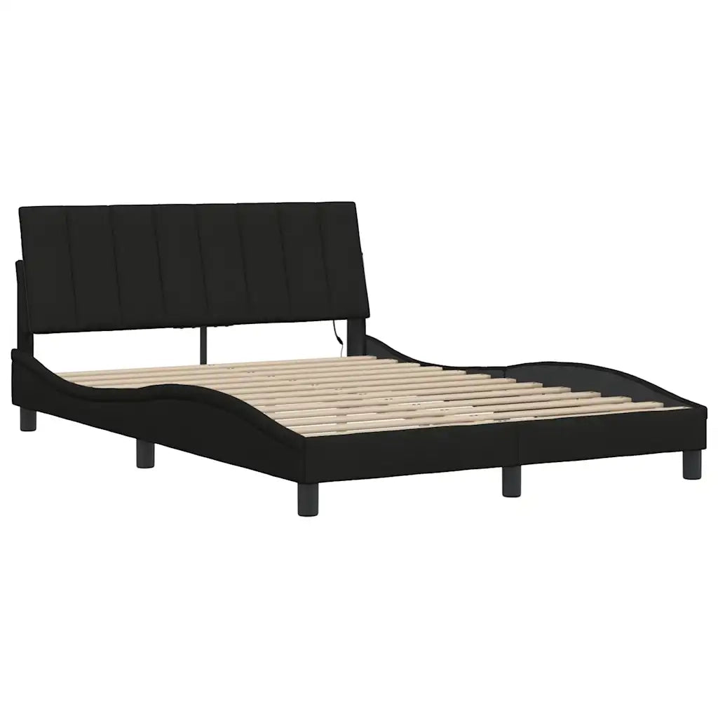 Giroletto senza Materasso Hanko Nero 120x200 cm Tessuto 3310449