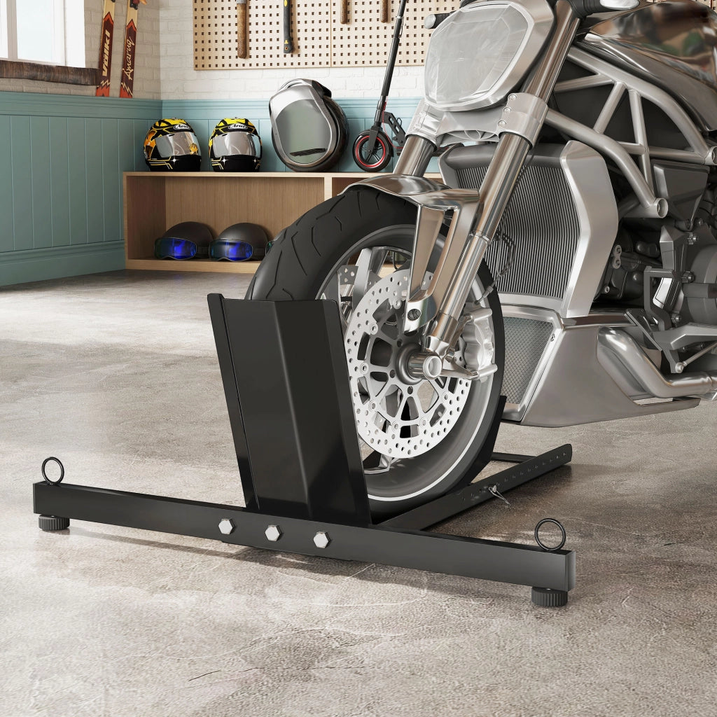 Blocco ruota moto regolabile 14 livelli per pneumatici ?34-84 cm ¨C zephmum ¨C nero