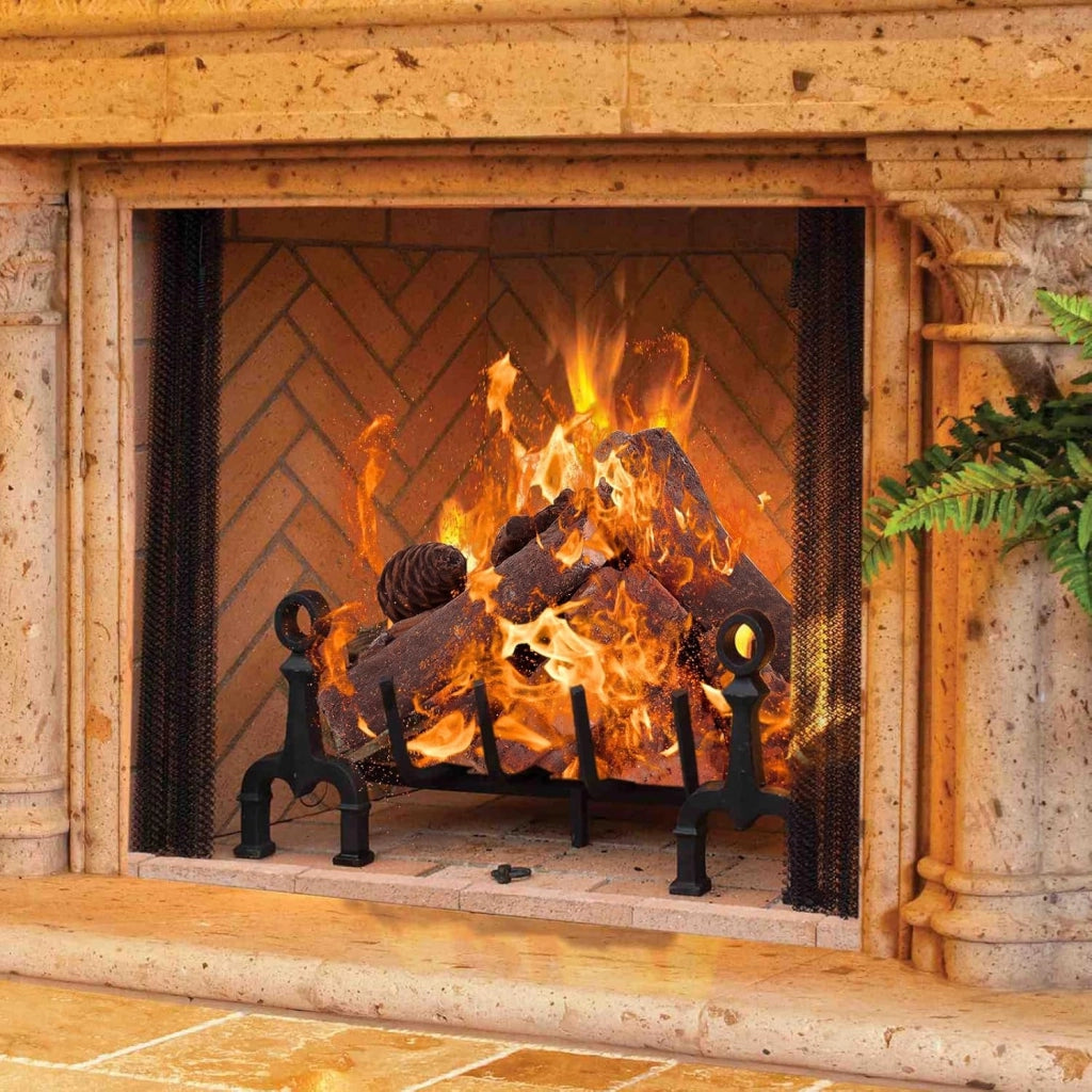 Set di 9 Pezzi di Tronchi in Ceramica a Gas, Decorativi Falsi in Legno in Ceramica per Interni Ed Esterni, a Gas per Camini a Bioetanolo, Camino Elettrico, Pozzo di Fuoco