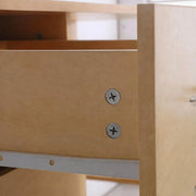 SCRIVANIA con 3 cassetti e 3 ripiani aperti 120x49x72 cm Legno chiaro