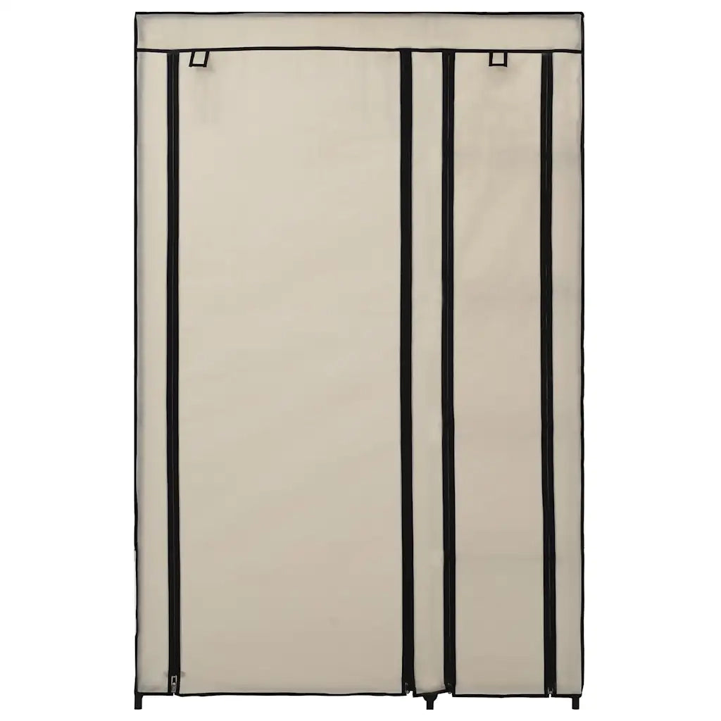 Armadio Pieghevole Crema 110x45x175 cm in Tessuto 282422