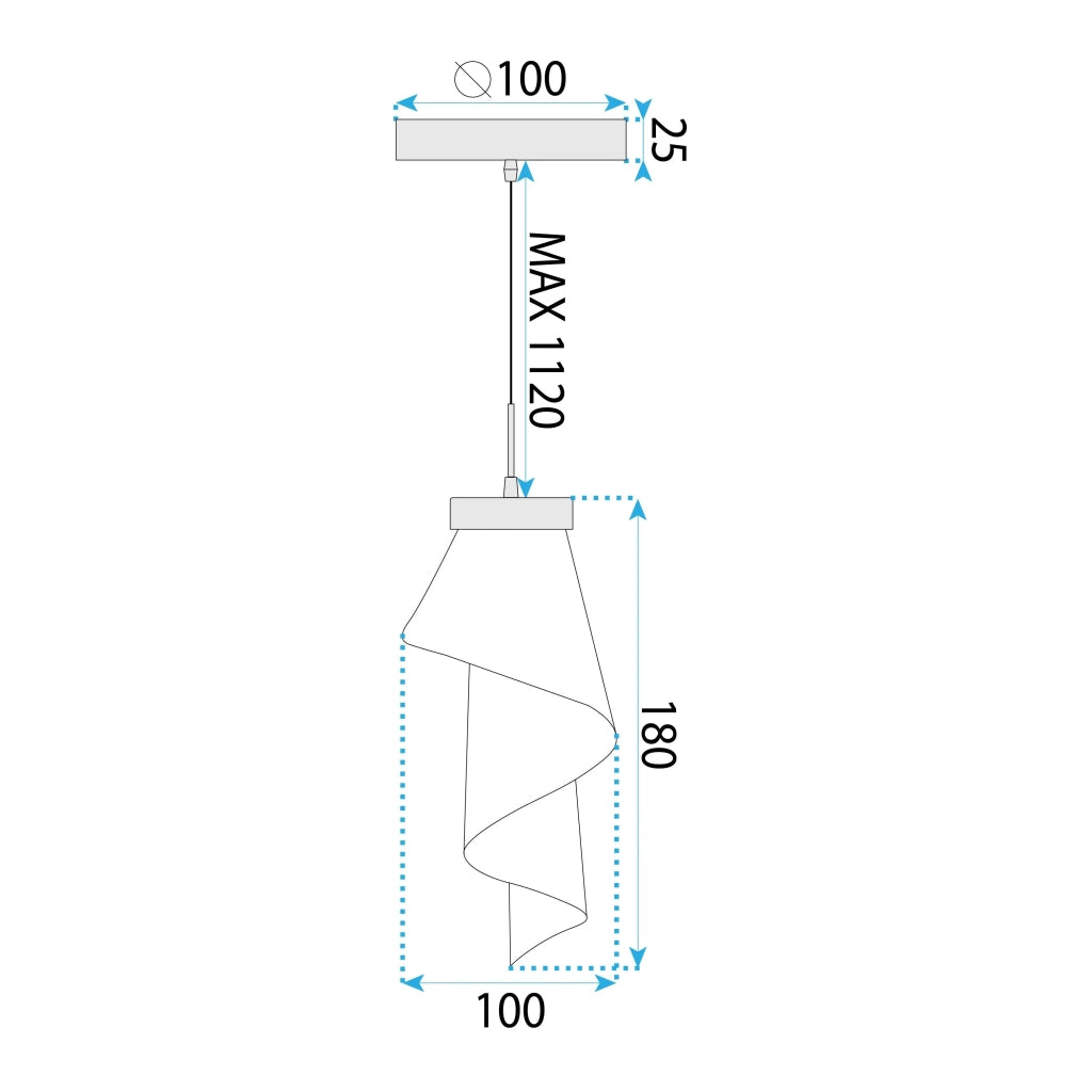 Lampada Da Soffitto Rispecchiata Rose APP1765-1CP