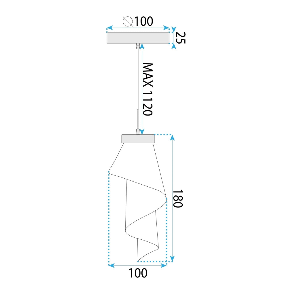 Lampada Da Soffitto Rispecchiata Rose APP1765-1CP