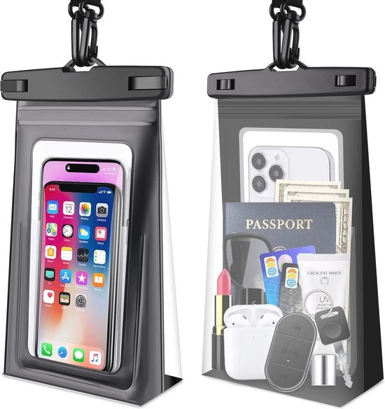 Porta cellulare impermeabile per attività subacquee - 2 pezzi fino a 7,2 pollici