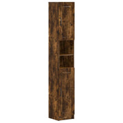 Armadio da Bagno con Ripiano Aperto UTRECHT Rovere Fumo 897700