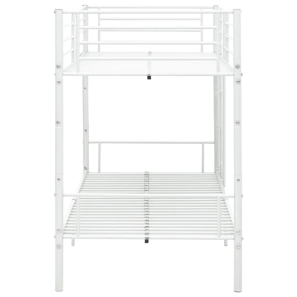 Letto a Castello Bianco in Metallo 90x200 cm cod mxl 64710