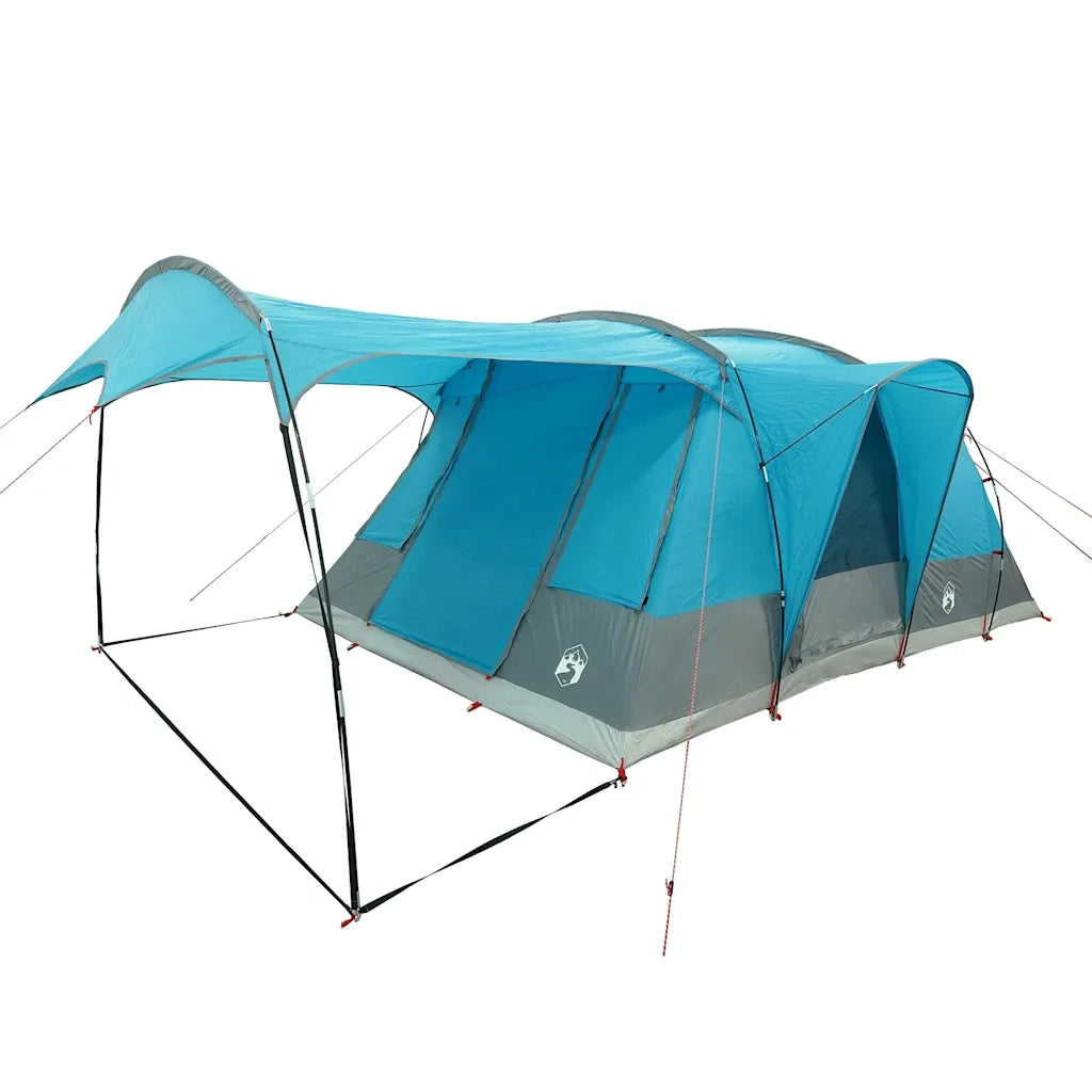 Tenda da Campeggio a Tunnel per 5 Persone-Tenda per Escursionismo Blu Impermeabile 371212