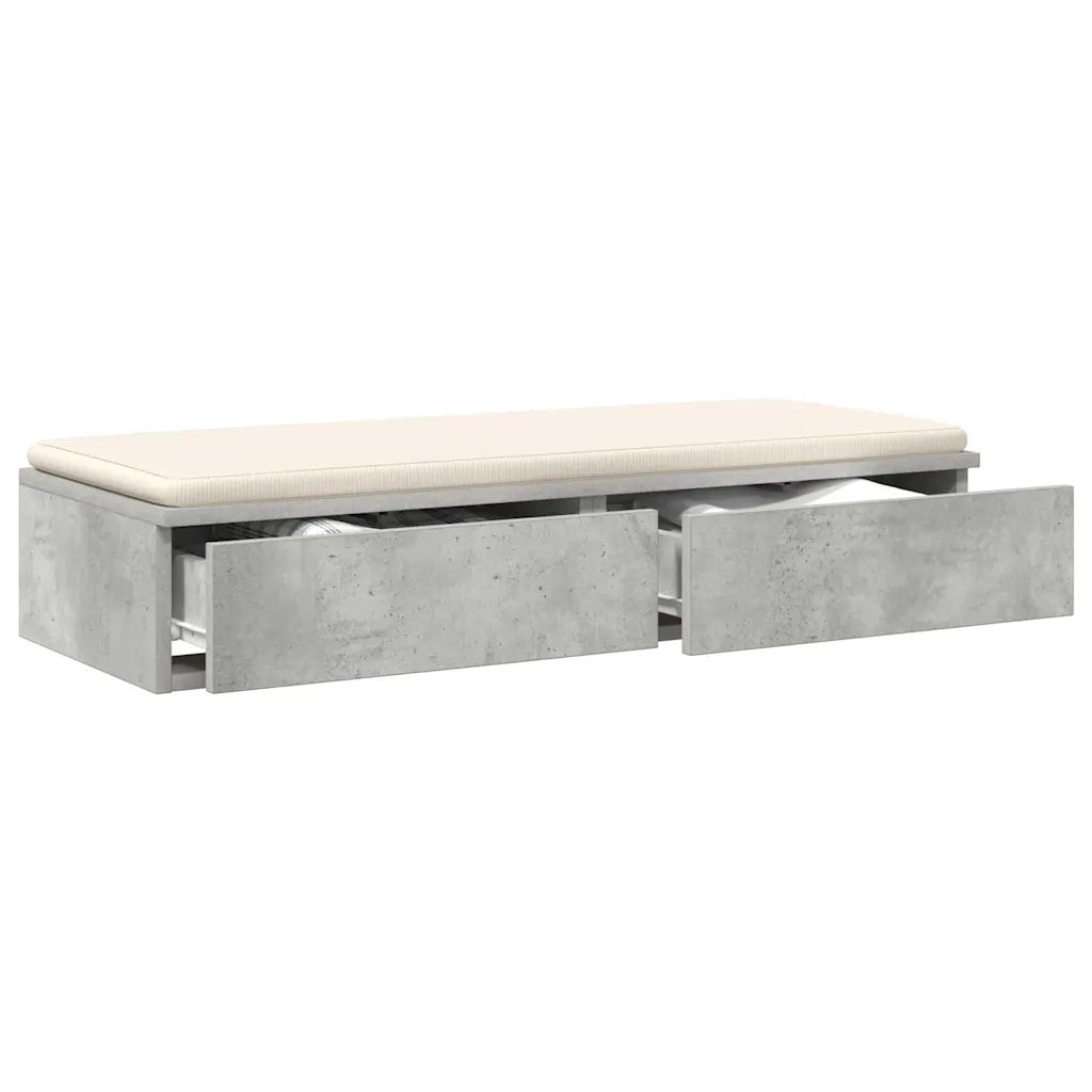 Cassetti per letto Grigio cemento 75 x 36,5 x 16,5 cm 866966